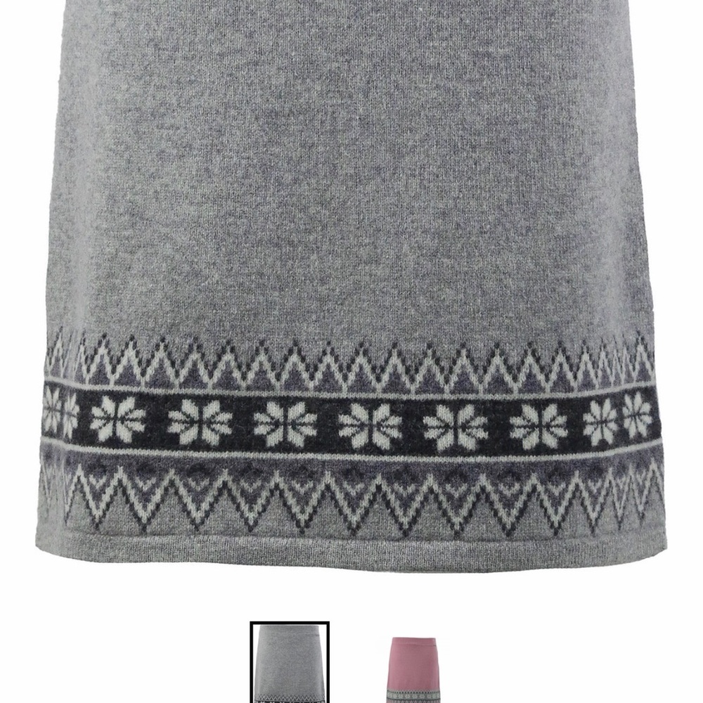 Grey Patterned Mini Skirt - Picture 7 of 9